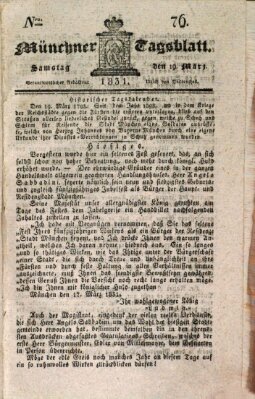 Münchener Tagblatt Samstag 19. März 1831