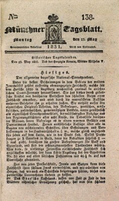 Münchener Tagblatt Montag 23. Mai 1831