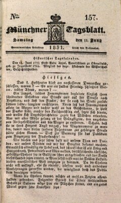 Münchener Tagblatt Samstag 11. Juni 1831