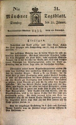 Münchener Tagblatt Dienstag 31. Januar 1832