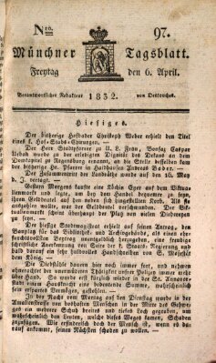 Münchener Tagblatt Freitag 6. April 1832