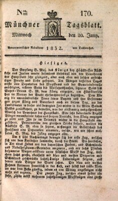 Münchener Tagblatt Mittwoch 20. Juni 1832