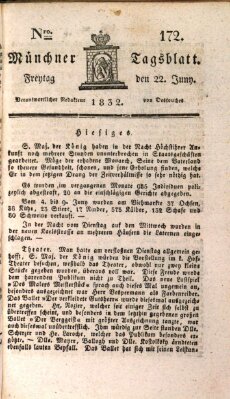 Münchener Tagblatt Freitag 22. Juni 1832