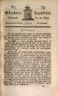 Münchener Tagblatt Mittwoch 20. März 1833