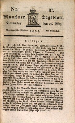 Münchener Tagblatt Donnerstag 28. März 1833