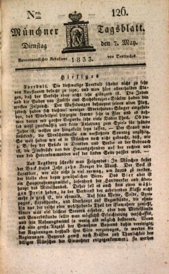 Münchener Tagblatt Dienstag 7. Mai 1833
