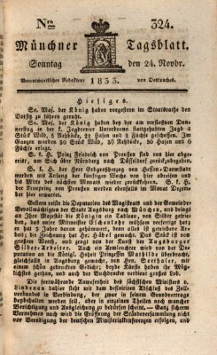 Münchener Tagblatt Sonntag 24. November 1833
