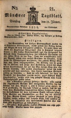 Münchener Tagblatt Dienstag 21. Januar 1834