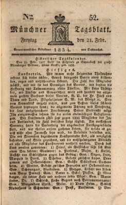 Münchener Tagblatt Freitag 21. Februar 1834