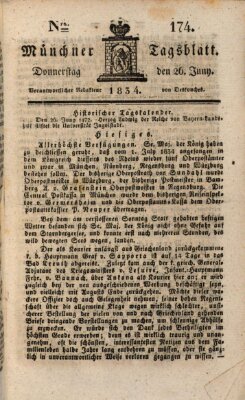Münchener Tagblatt Donnerstag 26. Juni 1834
