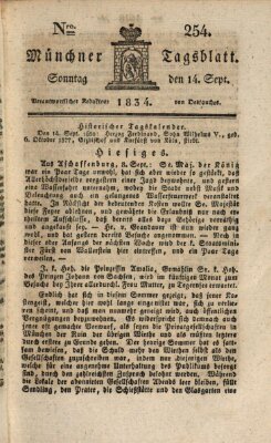 Münchener Tagblatt Sonntag 14. September 1834