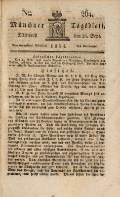 Münchener Tagblatt Mittwoch 24. September 1834