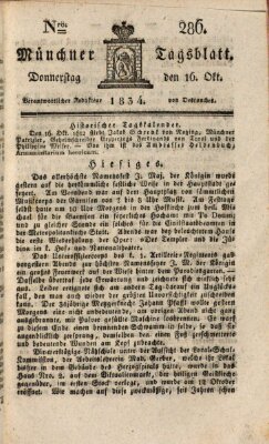 Münchener Tagblatt Donnerstag 16. Oktober 1834