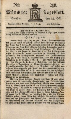 Münchener Tagblatt Dienstag 28. Oktober 1834