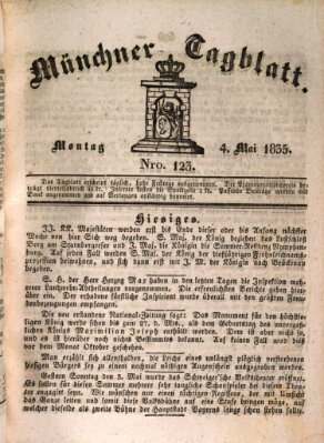 Münchener Tagblatt Montag 4. Mai 1835