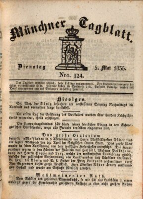 Münchener Tagblatt Dienstag 5. Mai 1835