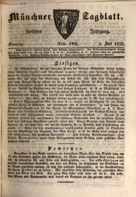 Münchener Tagblatt Sonntag 8. Juli 1838