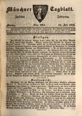Münchener Tagblatt Montag 23. Juli 1838