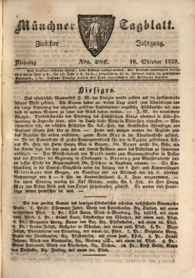 Münchener Tagblatt Dienstag 16. Oktober 1838