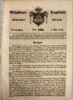 Münchener Tagblatt Donnerstag 5. Mai 1842