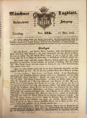 Münchener Tagblatt Dienstag 17. Mai 1842