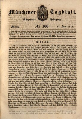 Münchener Tagblatt Montag 17. Juni 1844