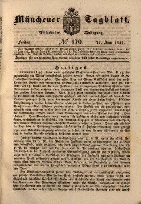 Münchener Tagblatt Freitag 21. Juni 1844