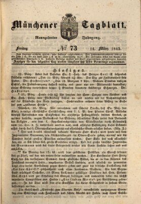 Münchener Tagblatt Freitag 14. März 1845