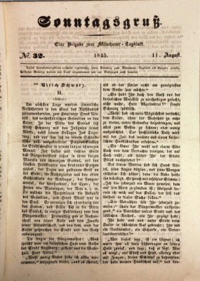 Münchener Tagblatt Montag 11. August 1845