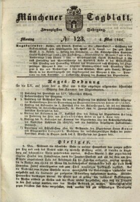 Münchener Tagblatt Montag 4. Mai 1846