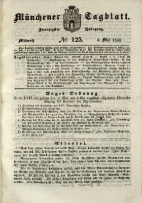 Münchener Tagblatt Mittwoch 6. Mai 1846