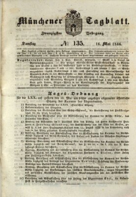 Münchener Tagblatt Samstag 16. Mai 1846