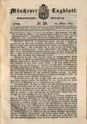 Münchener Tagblatt Freitag 28. Januar 1848