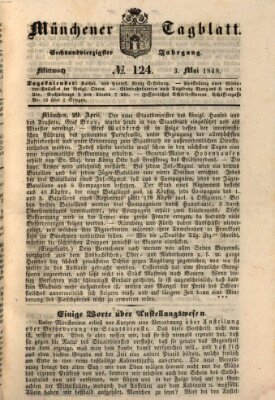 Münchener Tagblatt Mittwoch 3. Mai 1848