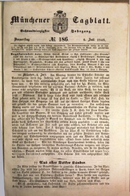 Münchener Tagblatt Donnerstag 6. Juli 1848