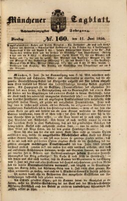 Münchener Tagblatt Dienstag 11. Juni 1850