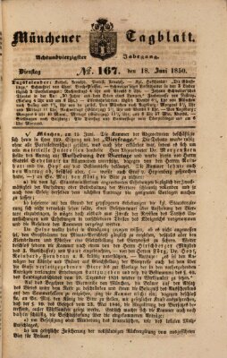 Münchener Tagblatt Dienstag 18. Juni 1850
