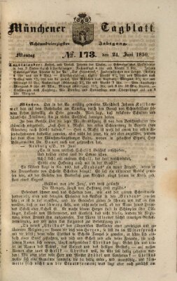 Münchener Tagblatt Montag 24. Juni 1850