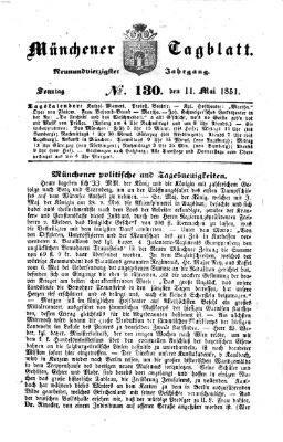 Münchener Tagblatt Sonntag 11. Mai 1851