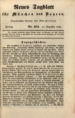 Neues Tagblatt für München und Bayern Freitag 21. Dezember 1838