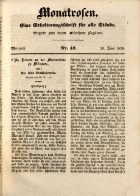 Neues Tagblatt für München und Bayern Mittwoch 26. Juni 1839