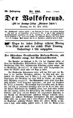 Der Volksfreund Sonntag 24. Mai 1863