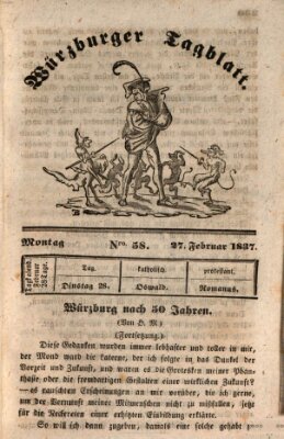 Würzburger Tagblatt Montag 27. Februar 1837