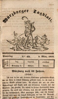 Würzburger Tagblatt Samstag 4. März 1837
