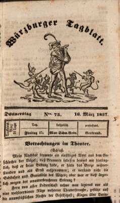 Würzburger Tagblatt Donnerstag 16. März 1837