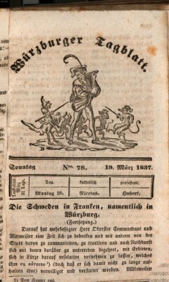 Würzburger Tagblatt Sonntag 19. März 1837