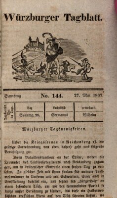 Würzburger Tagblatt Samstag 27. Mai 1837