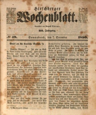 Hirschberger Wochenblatt