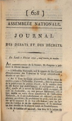 Journal des débats et des décrets Montag 7. Februar 1791