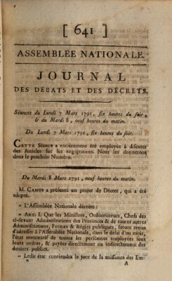 Journal des débats et des décrets Dienstag 8. März 1791